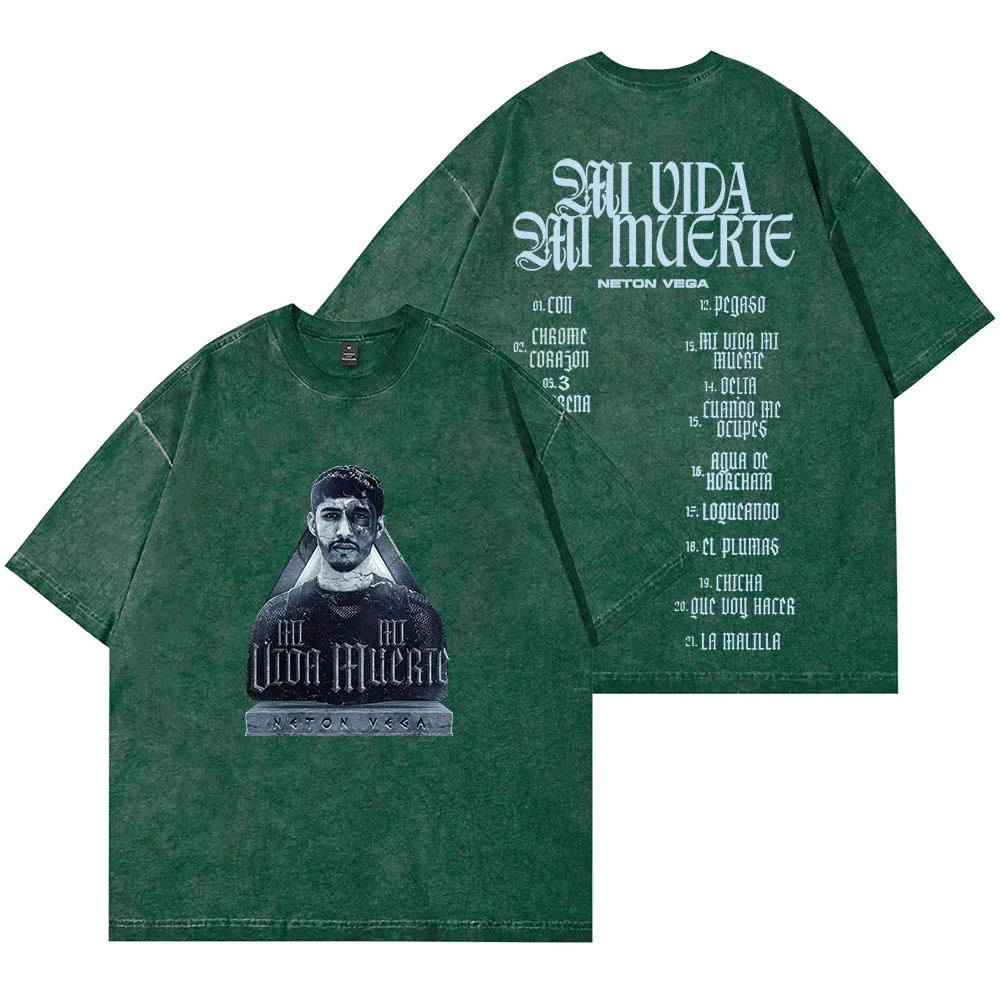 Neton Vega Mi Vida Muerte Merch футболки Summer унисекс модная повседневная футболка с короткими