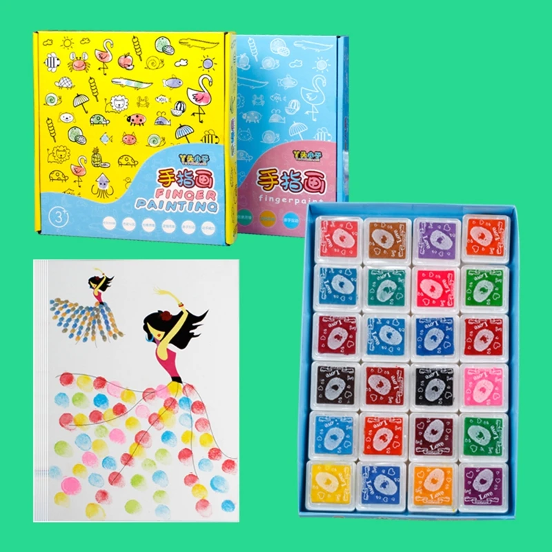 Творческая книга для рисования пальцами искусственная игрушка с 40 картами