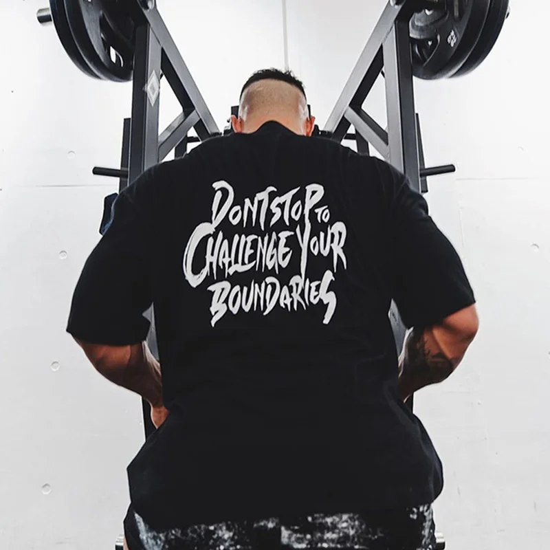 Рубашка мужская Спортивная с коротким рукавом свободная футболка из хлопка для