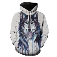 3d printed hoodies animal wolf hoodie mens sweatshirt women harajuku pullovers casual hot sale clothes streetwear men clothing