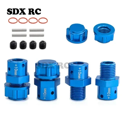 Металлический удлиненный шестигранный адаптер ступицы колеса 17 мм + 10/13 для Arrma 6S