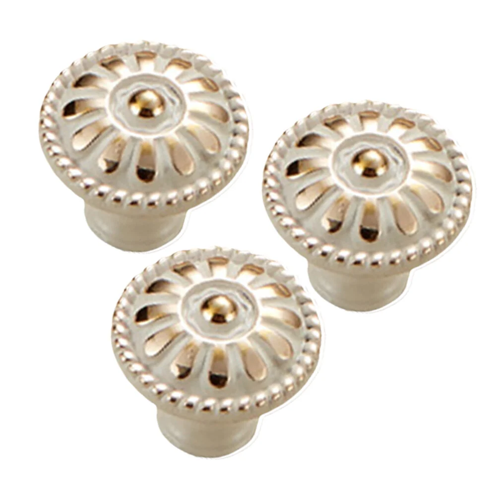 

3 PCS Cupboard Pull Knob Wood Door Knobs Cabinet Handles Vintage Pulls Cabinets
