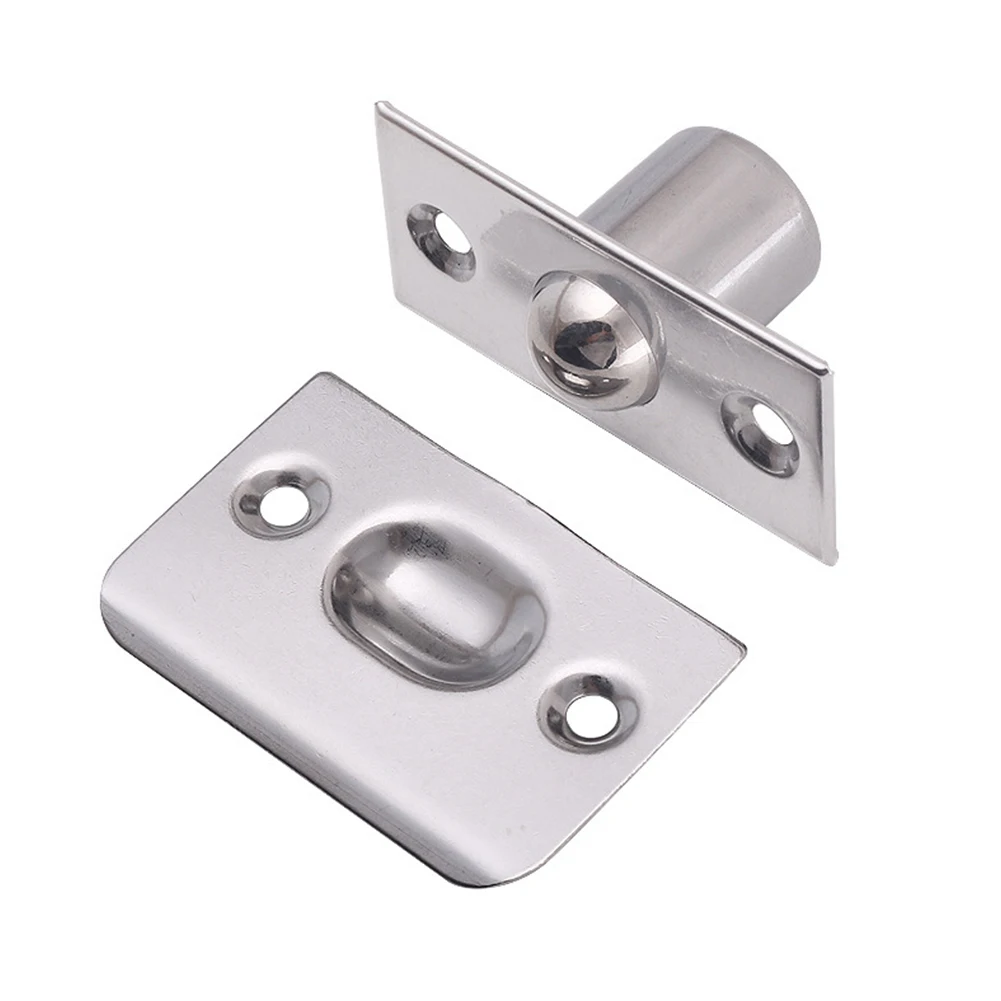 

1 Pc Door Top Bead Spring Invisible Wooden Cabinet Door Beads Lock Closet Ball Catch Latch Screw Punching Installation