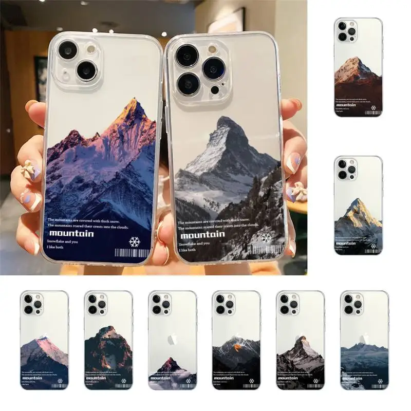 

Aesthetic Snow Mountain Angel Eyes Phone Case For Iphone 7 8 Plus X Xr Xs 11 12 13 Se2020 Mini Mobile Iphones 14 Pro Max Case