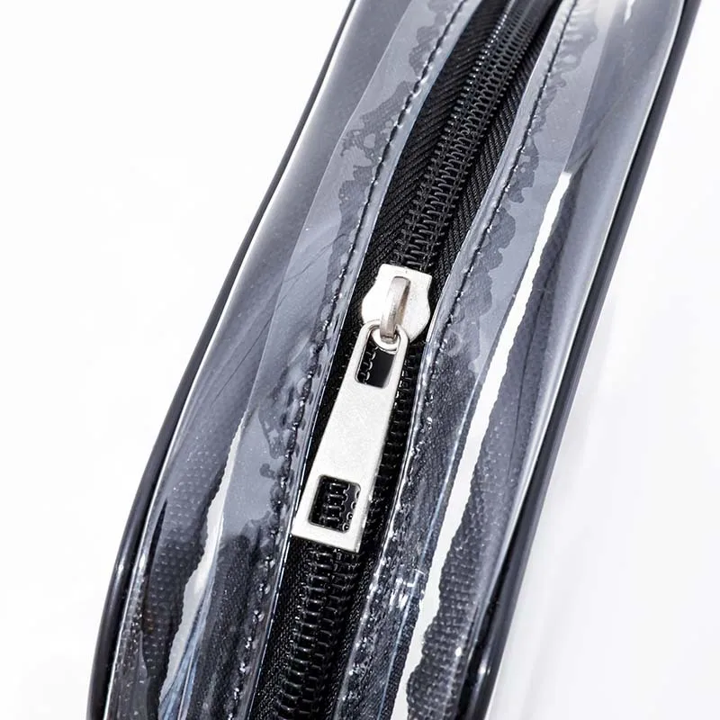 Simple PVC jelly bag fashion matching men and women's transparent single shoulder square bag oblique transparent bag