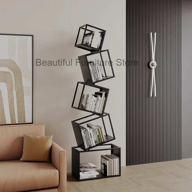 Креативная угловая Вертикальная книжная полка напольная современная простая