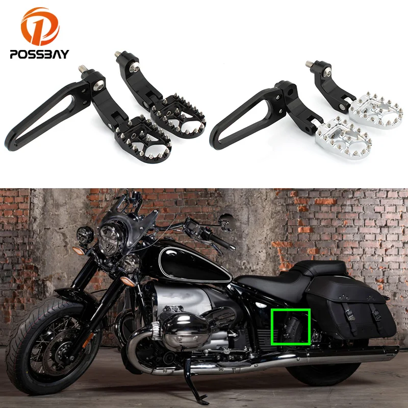 

Мотоциклетная задняя противоскользящая ножная педаль с ЧПУ, педаль для BMW R18, пассажирские ножки, Мотоциклетные аксессуары, внешние части