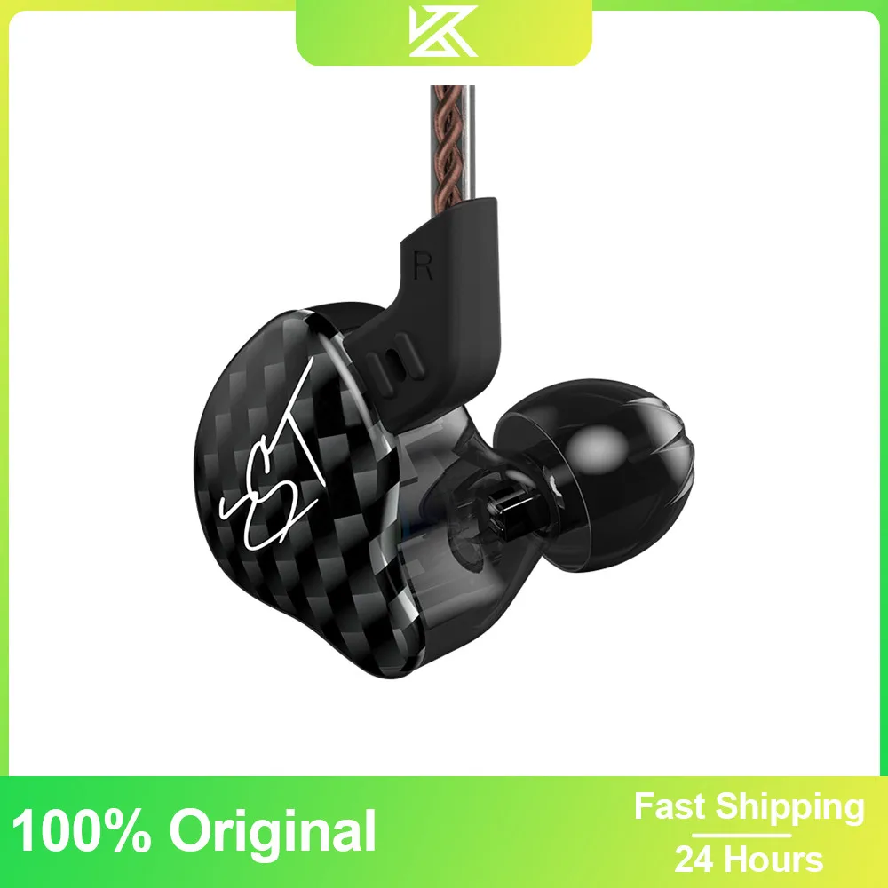 

20PCS KZ ZST In Ear Monitor Mp3 Earphone Wired Headphones Noise Cancelling Headset Sport Earbuds 3.5mm Microphone Audifonos