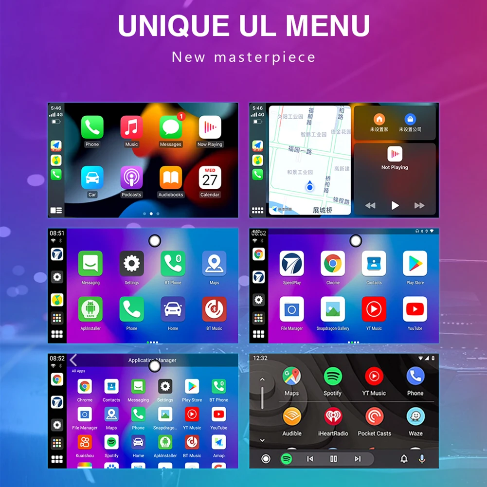 

Автомобильный ТВ-приемник CarPlay Ai Box, хост поддерживает Автомобили со встроенным проводным CarPlay, CarPlay Ai Box USB 5 В, 8 ГГц ЦП 10,0
