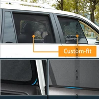 hot car side window sunshade magnetic front rear window uv protection curtain for citroen car perspective mesh accessories