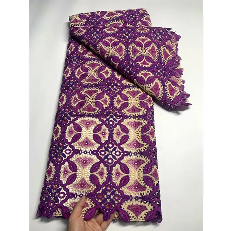 

Lace Fabric for DIY African Cotton Fabrics 5 Yards Guipure Cord Lace Fabric Fpr Sewing Party Wedding Dress African Fabrics