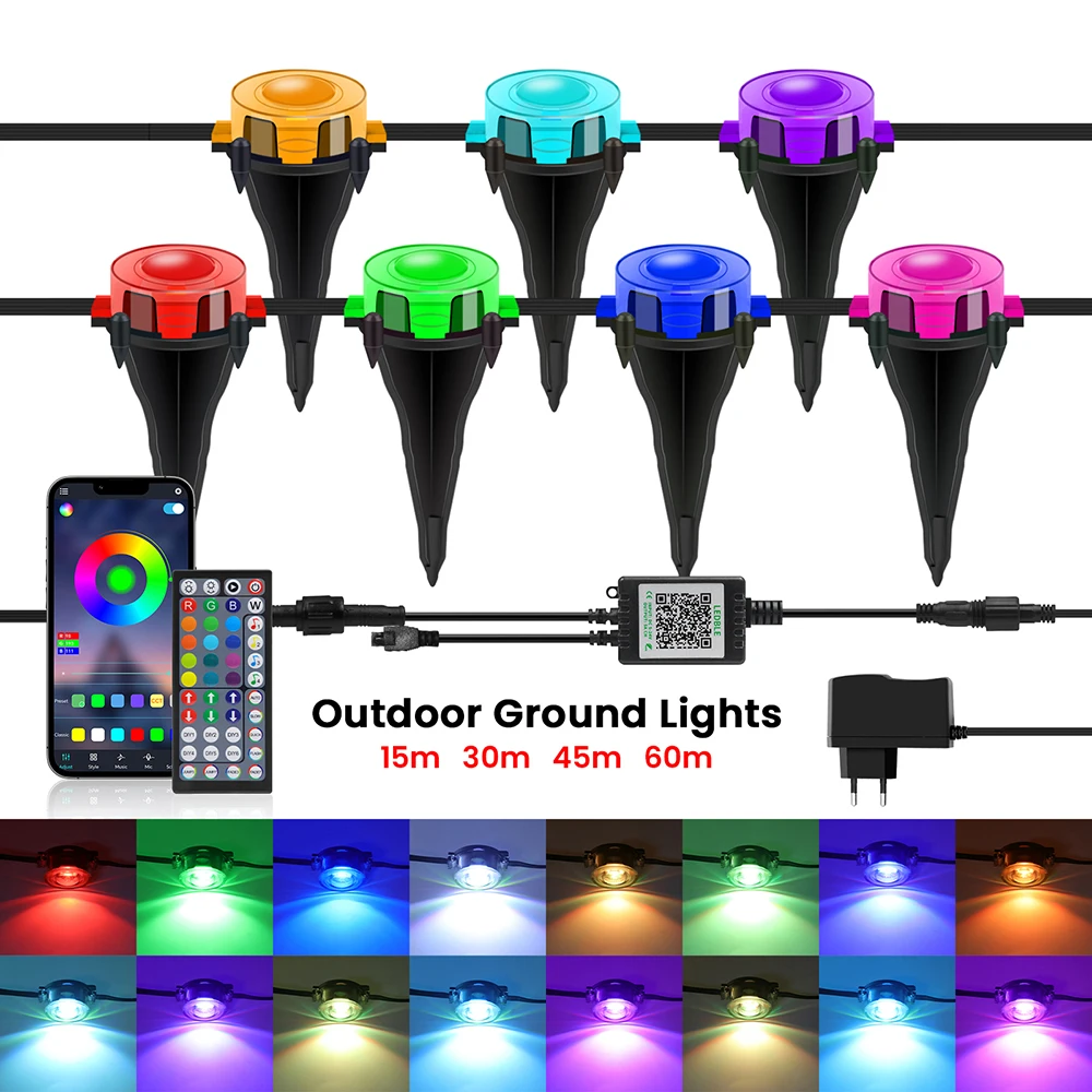 

RAZEND RGB светодиодный светильник для газона 60 м