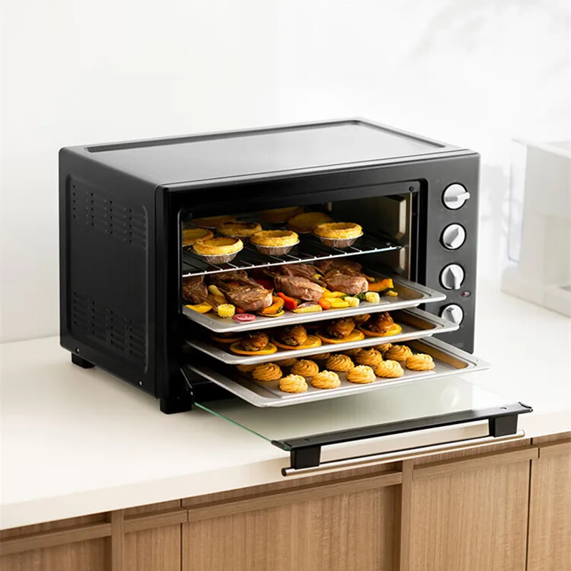

Бытовая электрическая духовка Midea 40L с отдельным температурным контролем и четырьмя уровнями готовки, духовка для пиццы, микроволновая печь