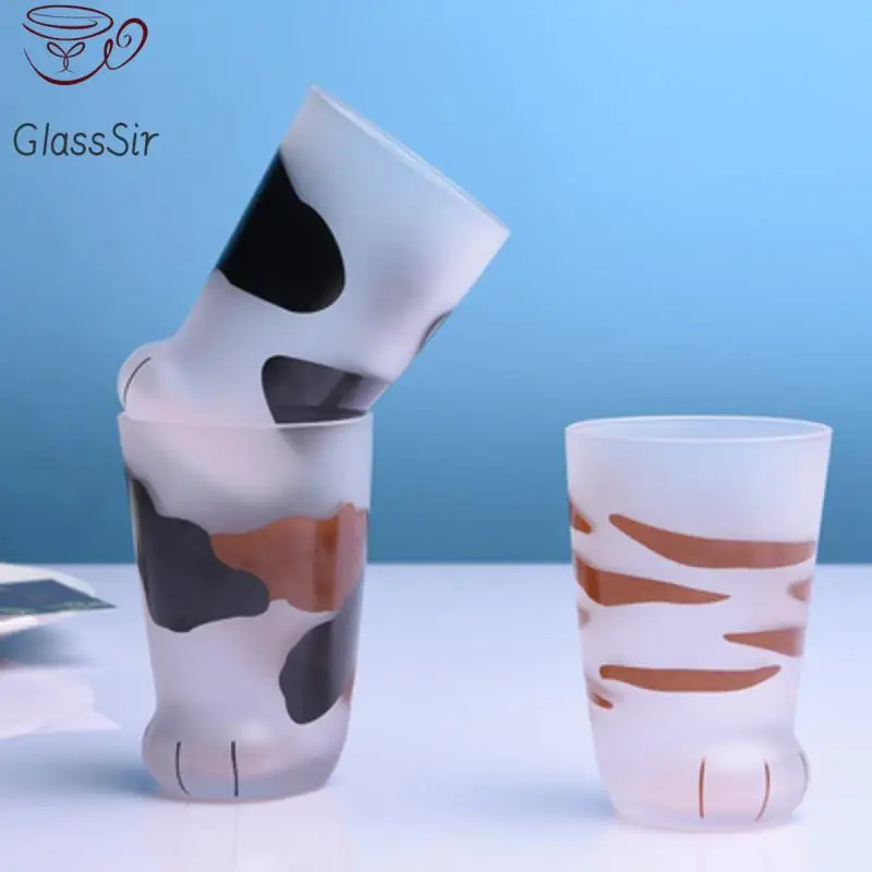

300Ml Creative Cute Cat Paws Glass Tiger Paws Mug Office Coffee Mug Tumbler Personality Breakfast Milk Porcelain Cup Gift