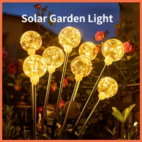 xiaomi solar ball light outdoor ip65 waterproof lawn lamp auto onoff garden lamp warm reed decor lamp for yardpathway decor