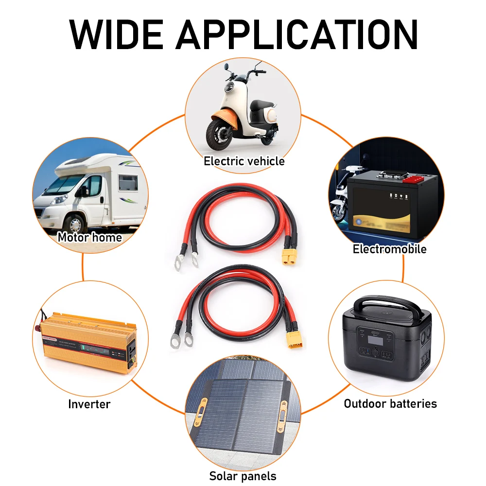 XT60 кабель соединительный 10AWG 50 см