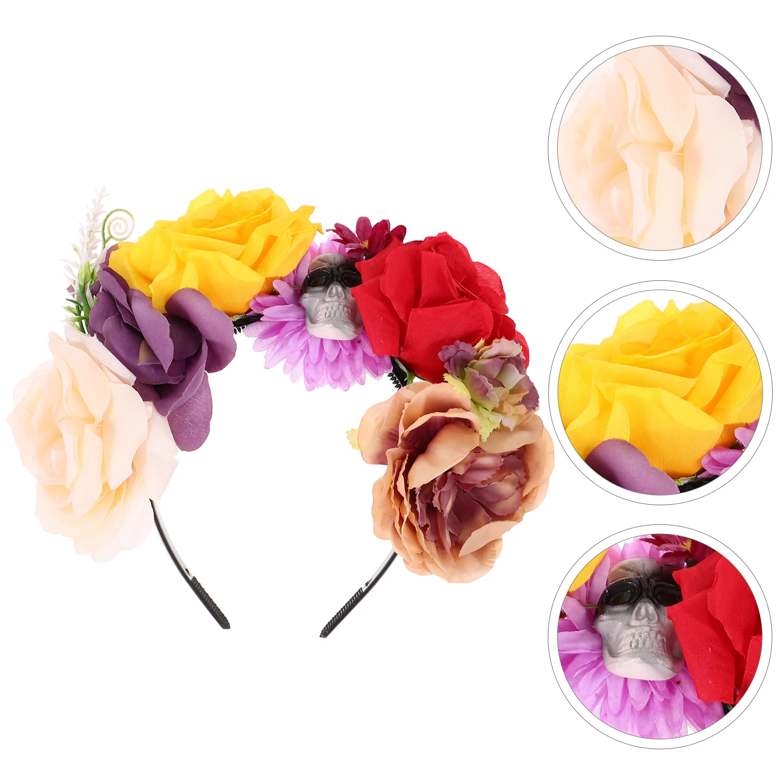 

Headband Hair Decor Hoop Floral Accessories Flower Adult Costumes Party European American