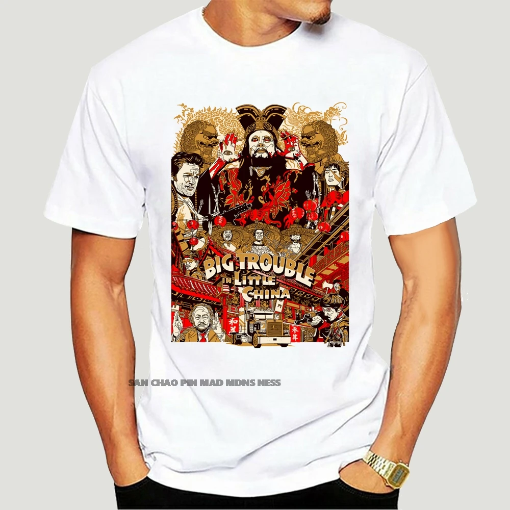 

Big Trouble In Little China Movie Mens Tshirt Japanese Streetwear T Shirt Designer T-Shirt 100% Cotton T-Shirts Men 5011X