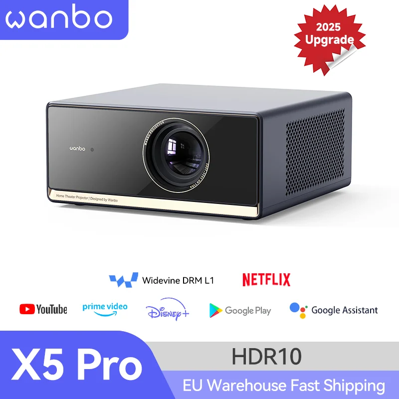 新品　Google TV搭載　Wanbo X5 Pro プロジェクター Amazon.co.jp: 【1100ANSI・Google TV搭載】 プロジェクター 超明るい