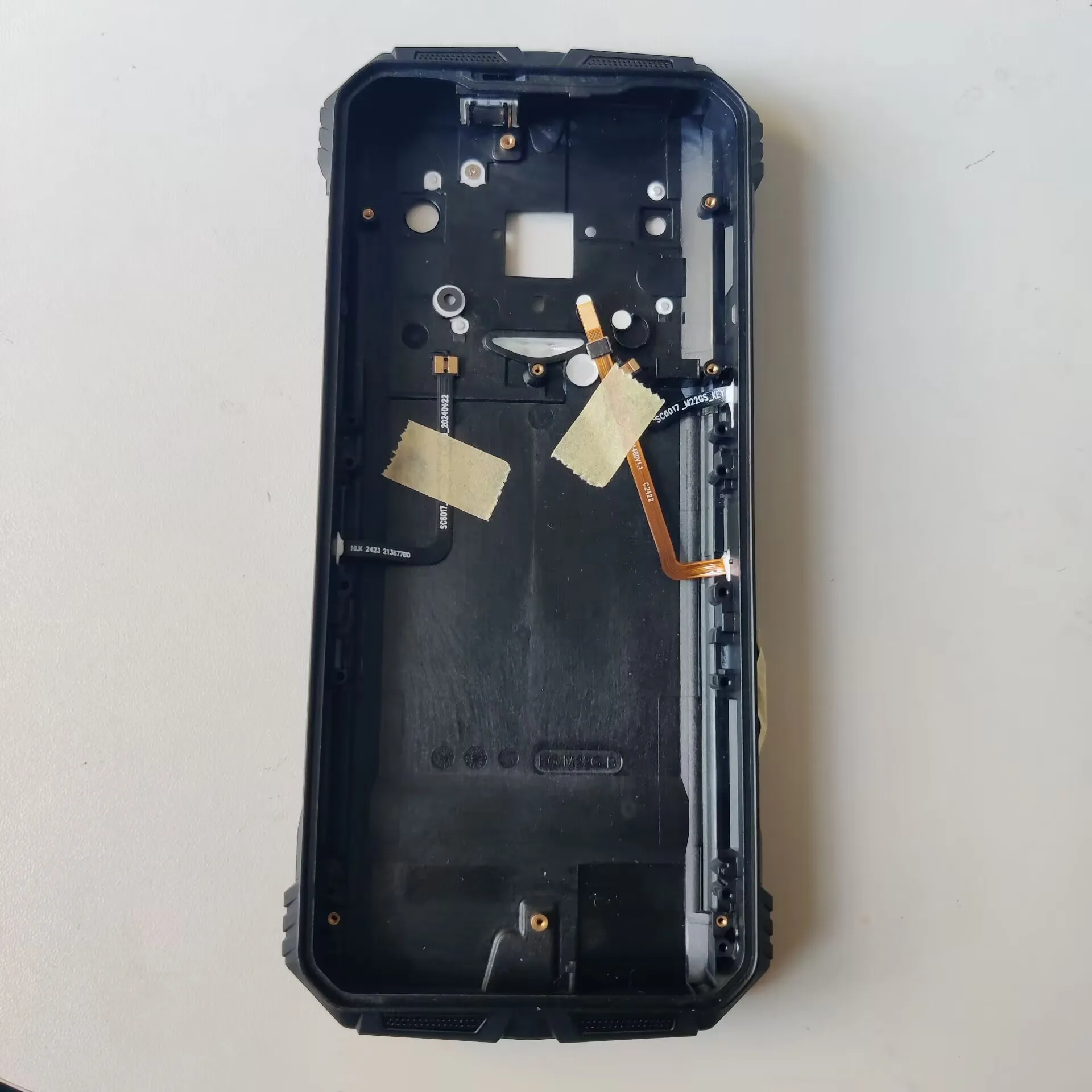 Новый задний корпус-крышка для мобильного телефона Doogee S Cyber с динамиком и кнопкой-приемником (замена) (art.: 3920d8db42d52) - 3920d8db42d52