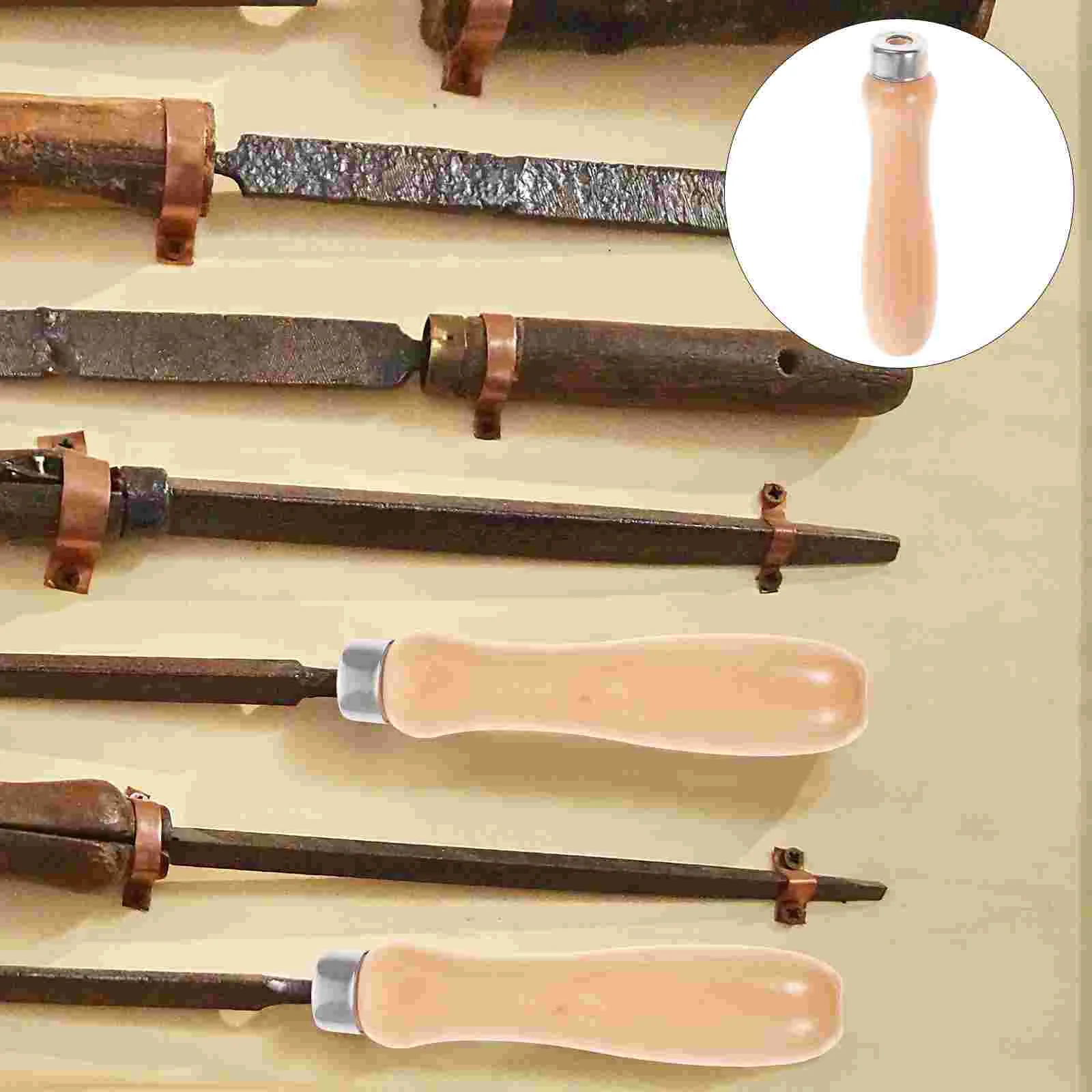 

Handle File Tools Grip Woodworking Accessoriesvintage Replacement Woodenfilesmetal Ergonomic Wood Carpenter