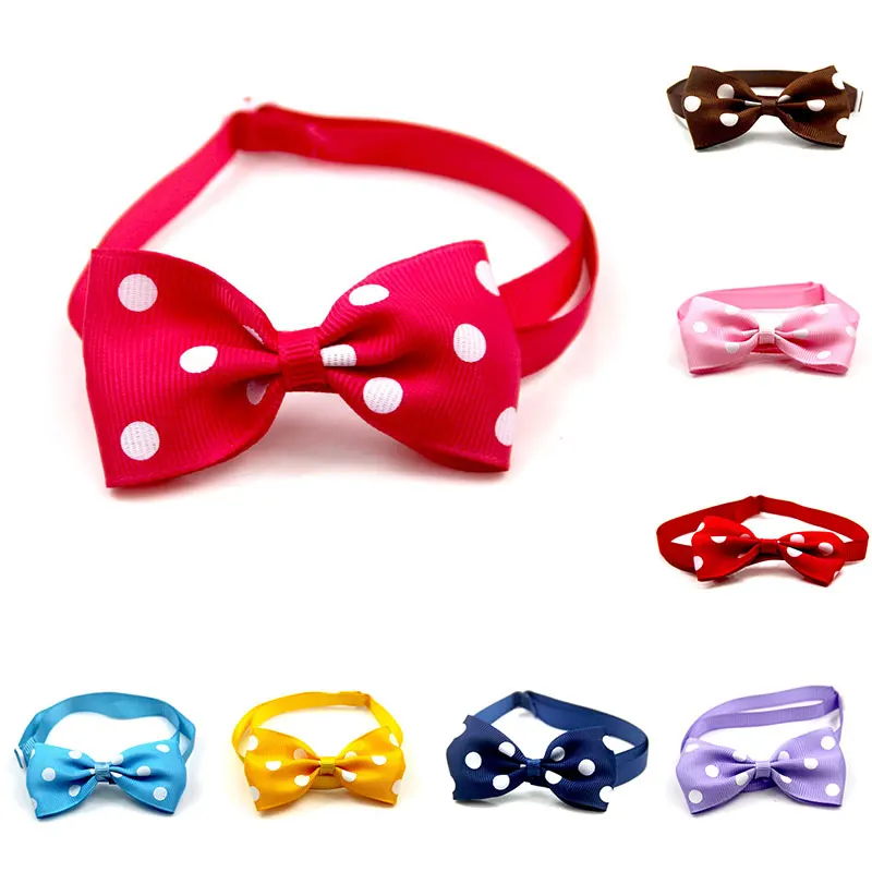 

Pet Accessories Small Dog Bow Tie For Puppy Dog Bowties Collar Adjustable Girl Dog Bowtie For Cat Dog Collar Pet Supplier