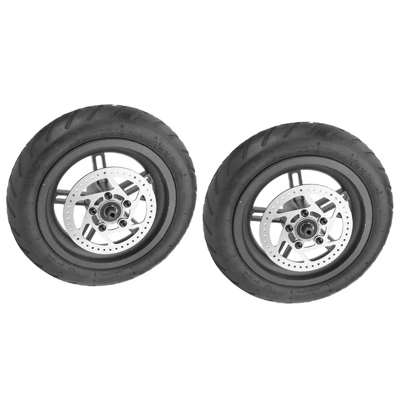 

2Pcs Electric Scooter Tyre With Disc Brake Disc Scooter Pneumatic Tire Rear Wheel Disc Brake Tyre For Xiaomi M365