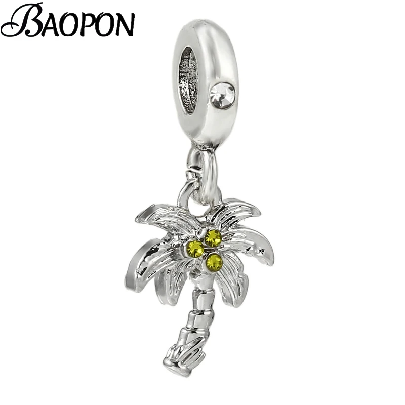 

2 шт./лот кулон с пальмами и кокосами бусины Подвески подходят DIY брендовые браслеты ожерелья для женщин мужчин ювелирные изделия Подарочное...