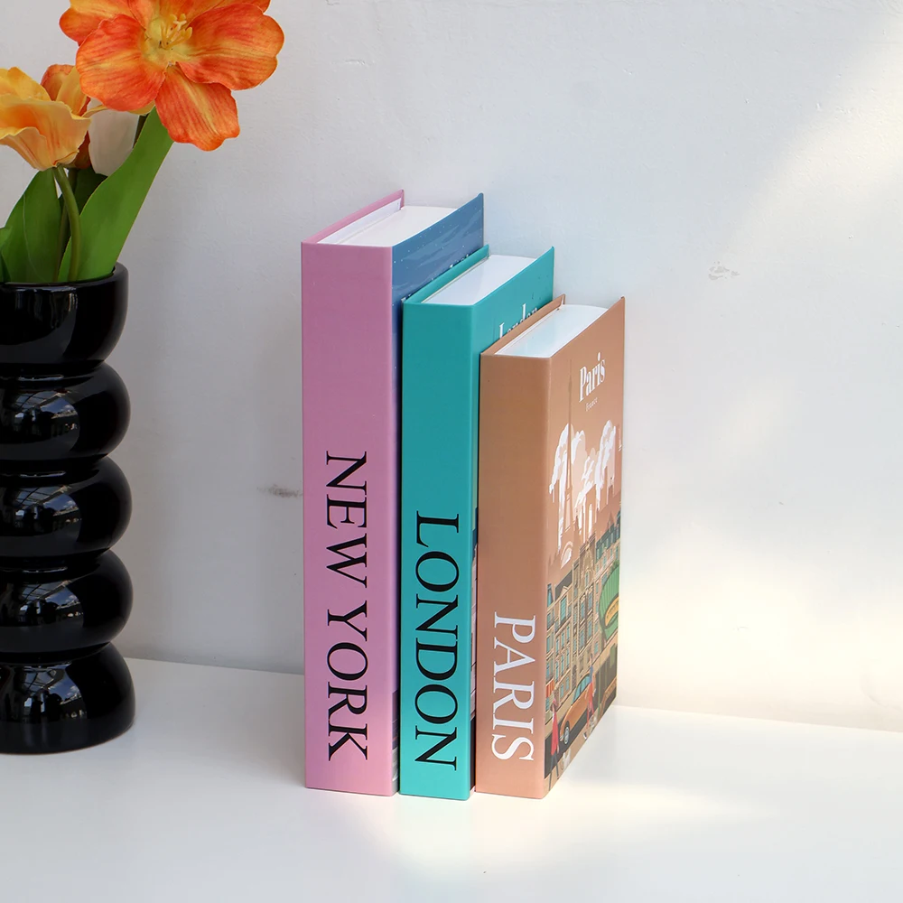 Большой средний и маленький набор из 3 предметов поддельная книга открывающаяся