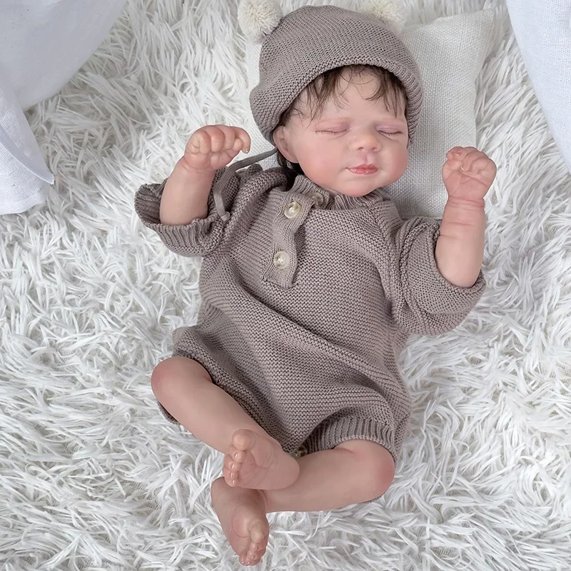 48 см мягкая кукла Reborn Baby Pascale для новорожденных с 3D-кожей многослойная картина