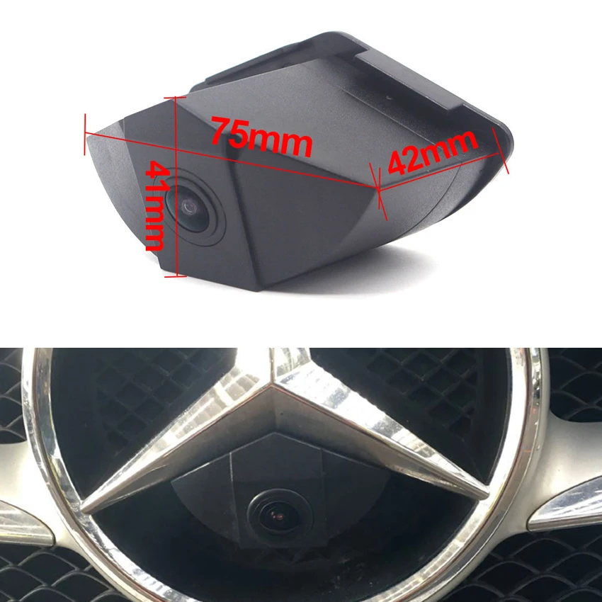 1080*720P HD CCD 170 градусов автомобильная передняя камера с логотипом рыбьего глаза для