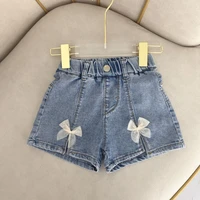 girls denim shorts baby girls pants 2022 new arrival summer baby fashion casual versatile mid waist jeans
