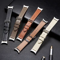 leather band for samsung galaxy watch 4 classic 46mm 42mm 44mm 40mm smartwatch belt no gaps bracelet correa galaxy watch 4 strap