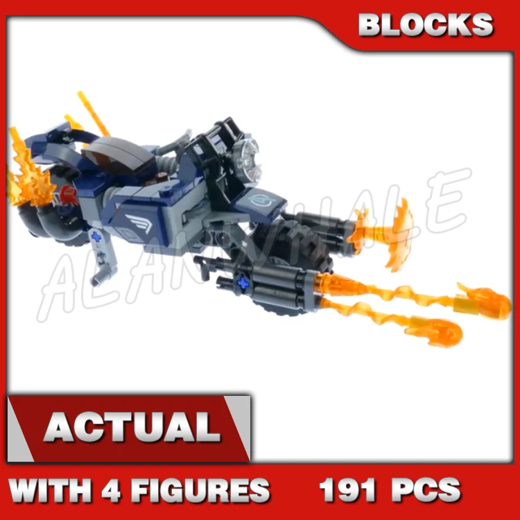 

191pcs Super Fighter Revengers Captain Outriders Attack Motorcycle Bike Shield 11258 Building Blocks Toy Compatible With Model