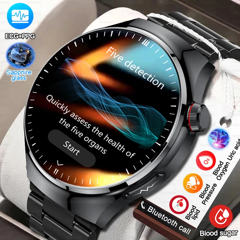 Смарт-часы с функцией измерения сахара в крови 1 43 дюйма