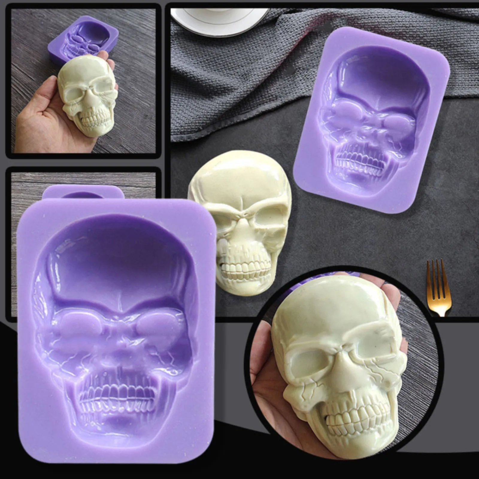 

Силиконовая форма для торта, инструмент для Хэллоуина, форма для выпечки, круглая форма для печенья, сковорода