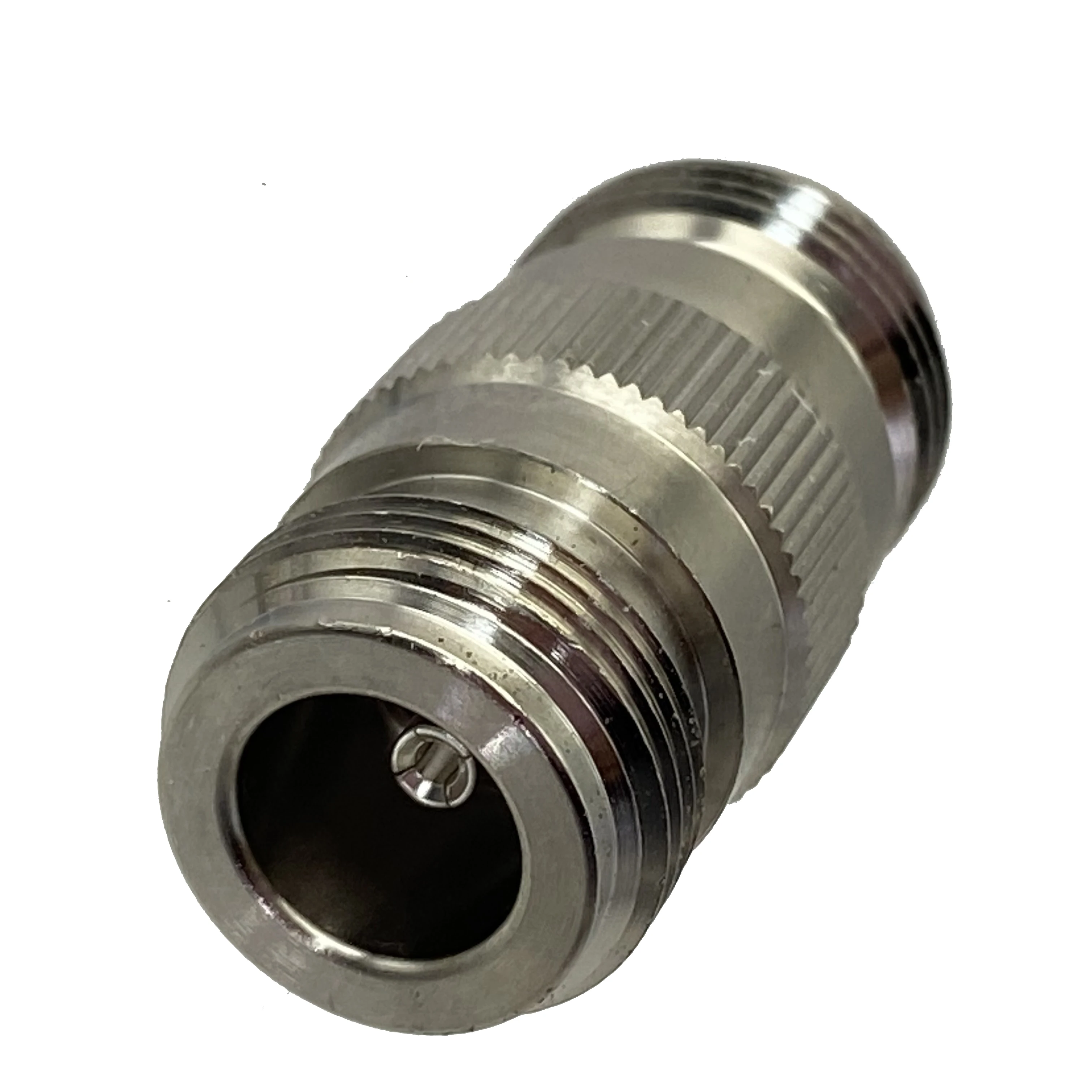 Переходник N (гнездо) на RF коаксиальный прямой новый латунный 1 шт. | Строительство