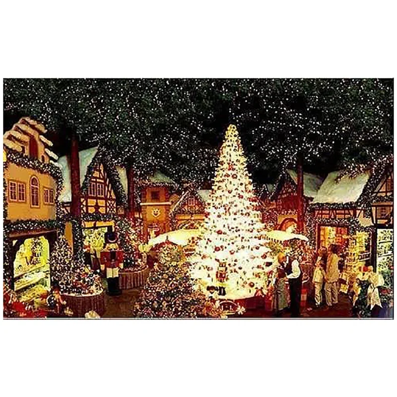 

Алмазная живопись «сделай сам», вышивка, празднование Рождества, круглая смола, алмазная вышивка крестиком, домашний Настенный декор, 30x40 см