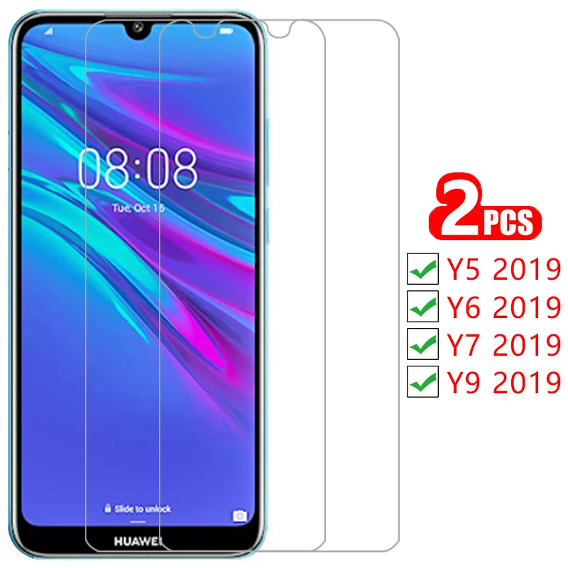 Защита экрана из закаленного стекла для huawei y5 y6 y7 pro y9 prime 2019 чехол huawey huawe y 5 6 7 9 5y 6y