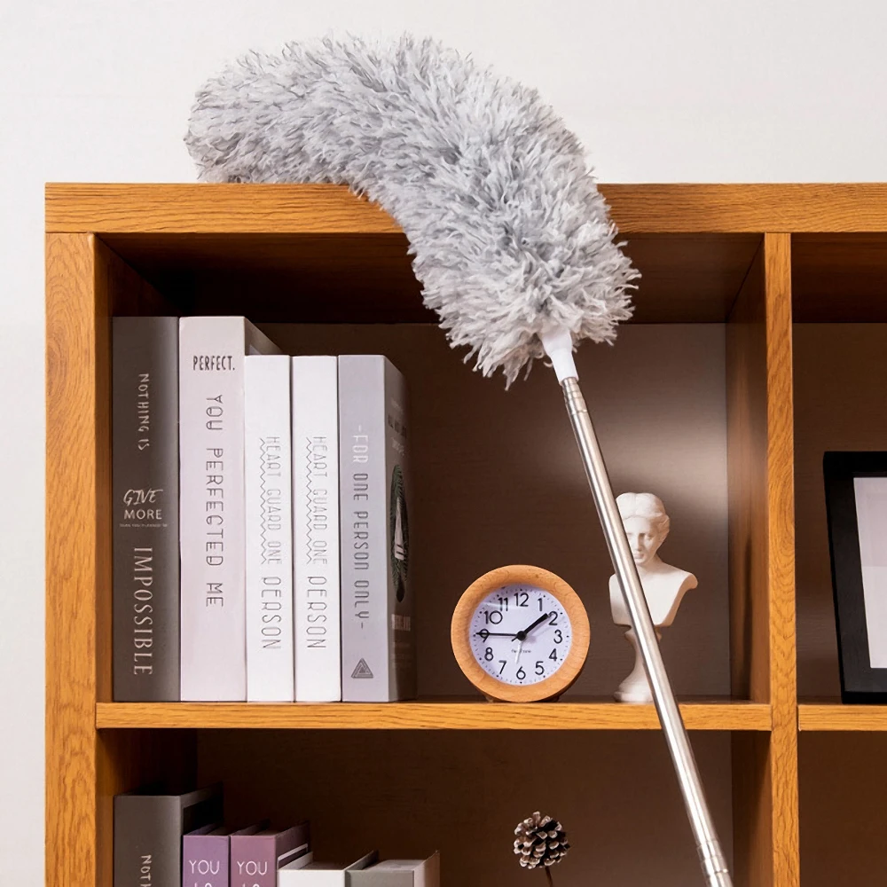 

Retractable Electrostatic Chicken Feather Duster 285CM Extendable Washable Dust Brush Duster Car Household Car Cleaning Supplies