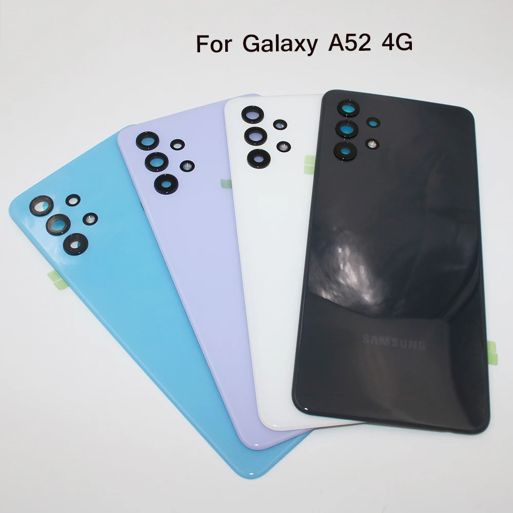 

Housing Cover For Samsung Galaxy A52 4G A525 A 52 Battery Back Case Plastic Rear Door Phone Back Replacement Repair Parts + Logo