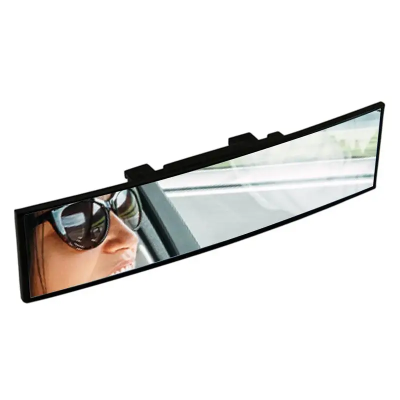 

Панорамное антибликовое зеркало заднего вида, прочное Автомобильное зеркало заднего вида с широким углом обзора и клипсой, эффективное уменьшение слепых зон для