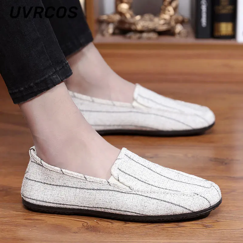 

Breathable Casual Shoes Men Doudou Tide Slip-on Soft-soled Canvas Formal Lazy 20222 New