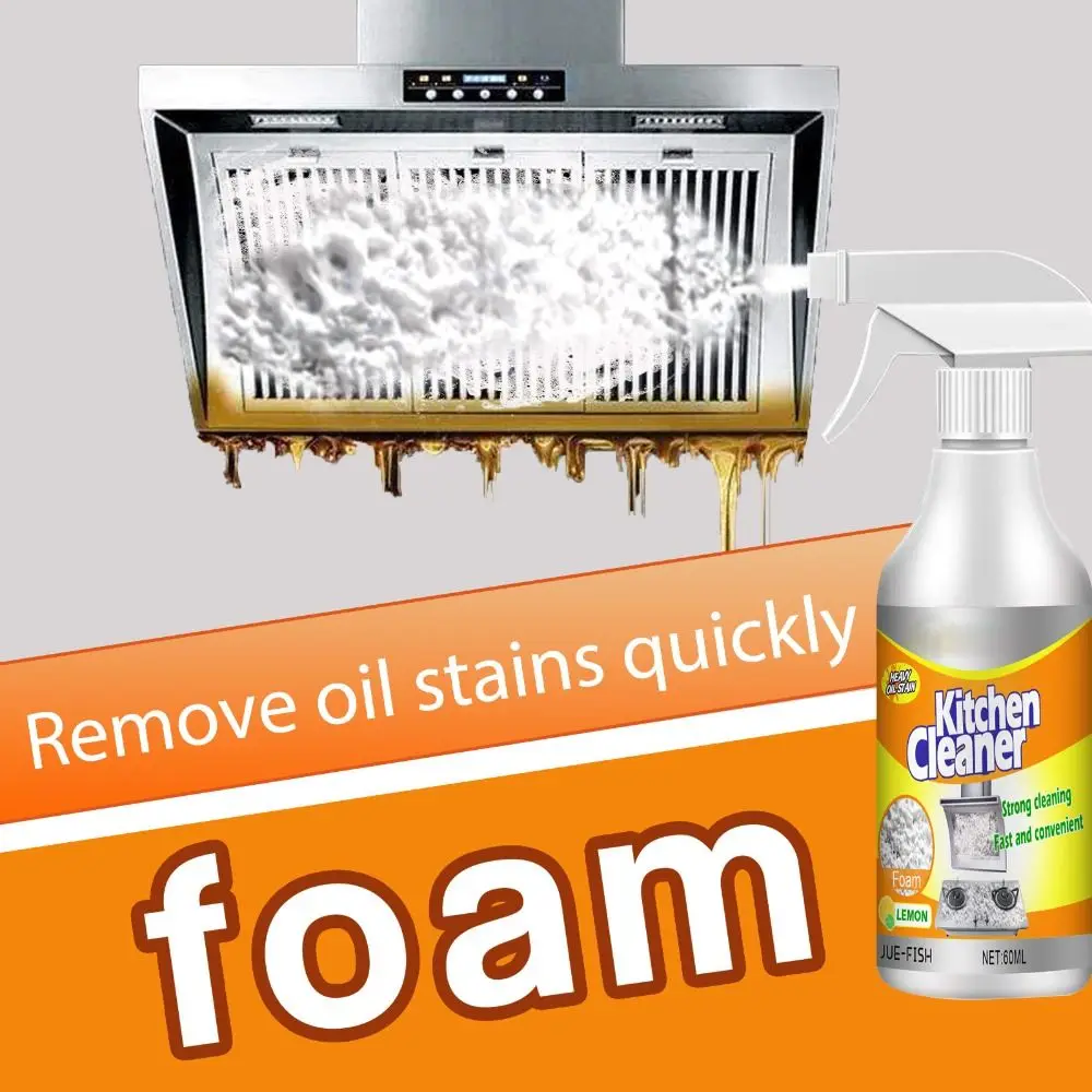 

Easy to Use Kitchen and Pan Cleaner Heavy Oil Stain Cleaner Kitchen Cleaner Multi-Purpose Foam Cleaner