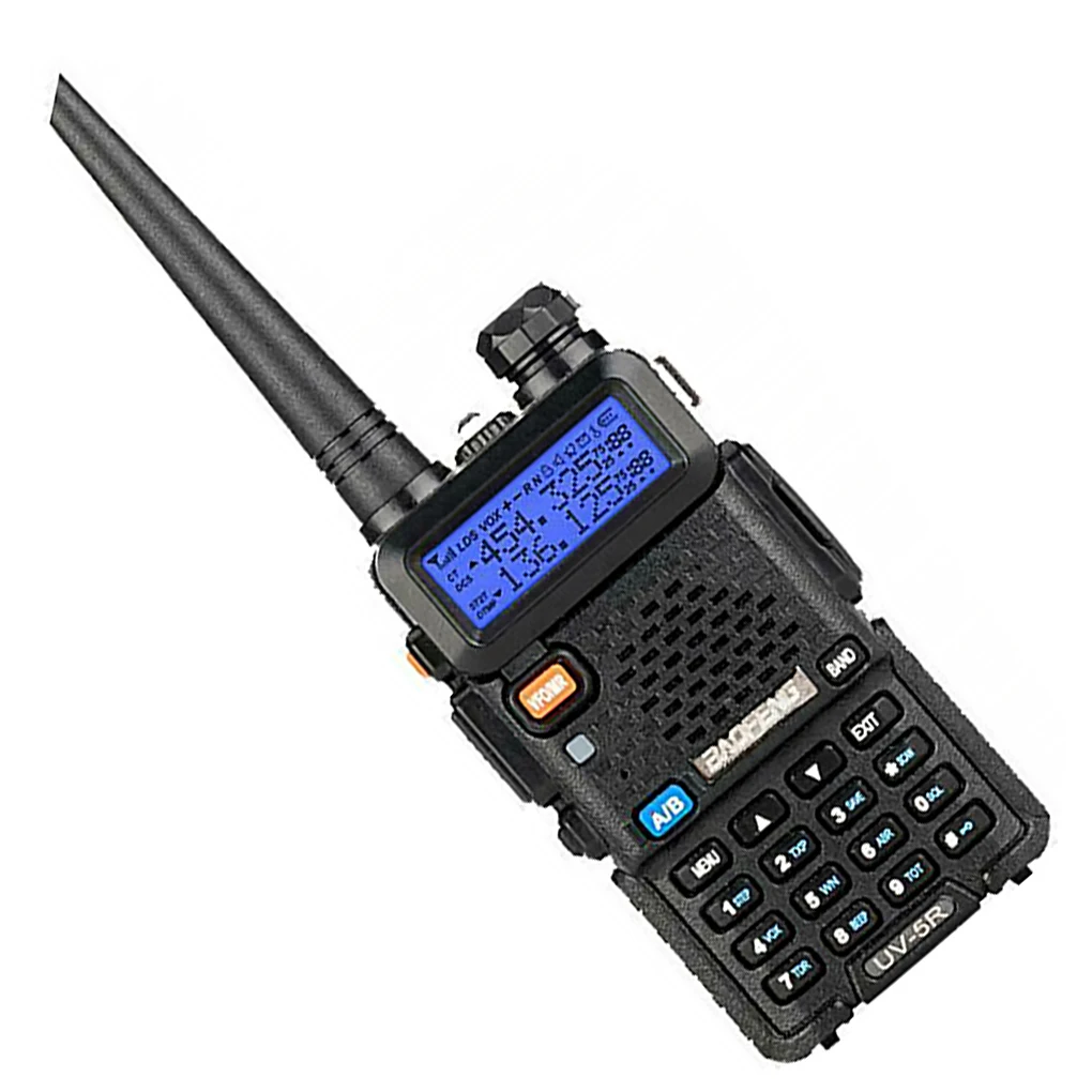 

Walkie Talkie LCD Display 1.5-inch Screen Rechargeable 5W 1800mAh Two-Way Radio Interphone Replacement for Baofeng AU Plug