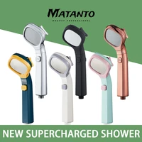 shower head high pressure handheld shower head powerful pressurized bathroom accessories 4 gear function setting rain shower