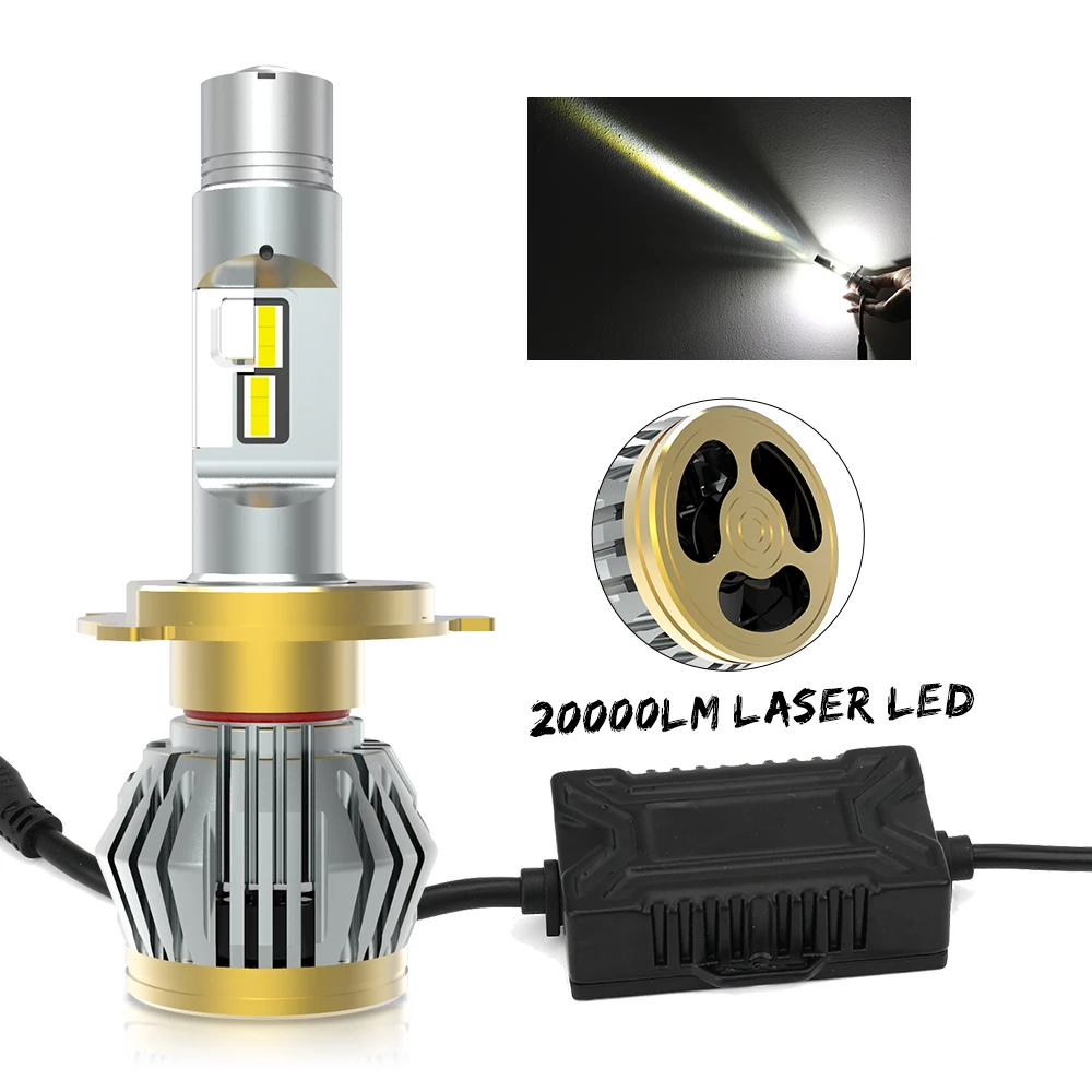 

Новая лазерсветодиодный светодиодная фара Canbus 200 Вт 630 м 20000 люмен 6500k luces focos H7 LED h4 ,9005 9006 H4 H7 H11 автомобильная светодиодная фара