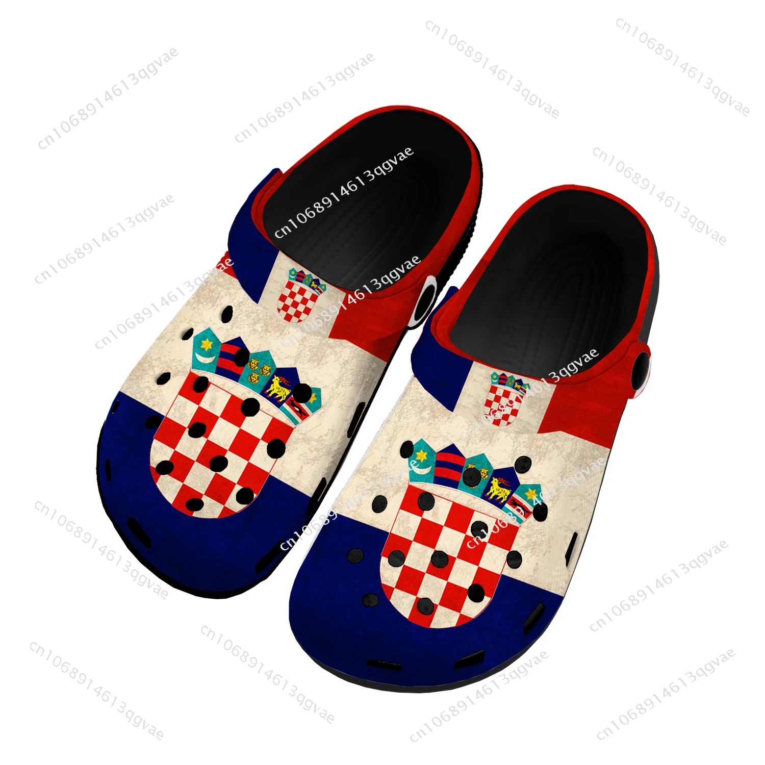 

Croatian Flag Home Clogs Custom Water Shoes Mens Womens Teenager Croatia Shoe Garden Clog Breathable Beach Hole Slippers