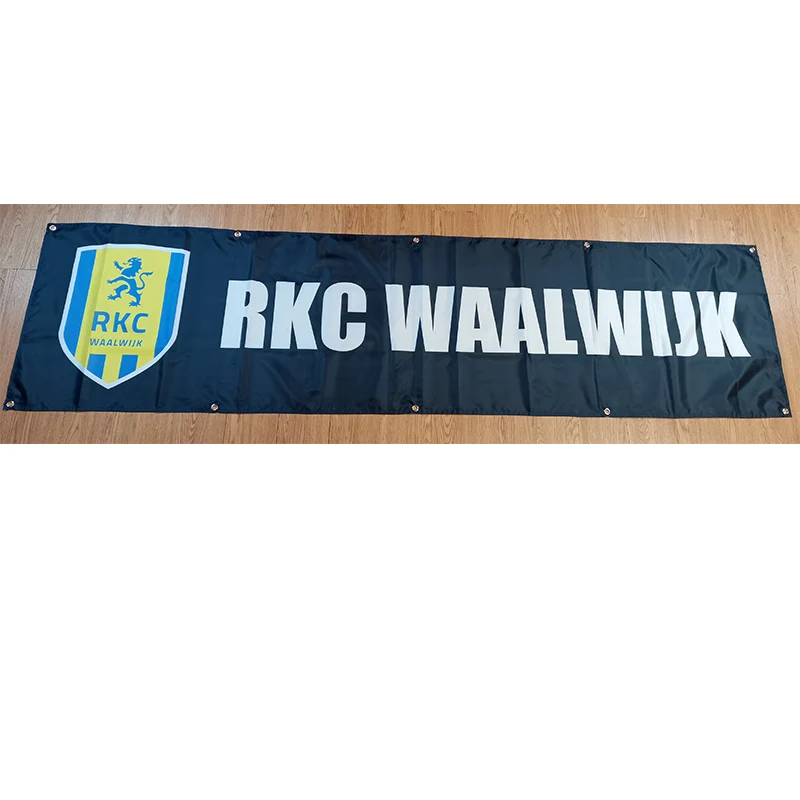 

Holland RKC Waalwijk Flag Black 60x240cm Decoration Banner for Home and Garden