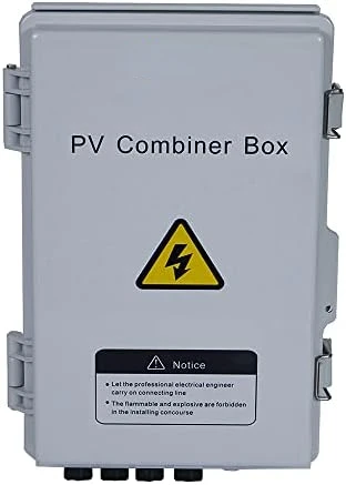 

String PV Combiner Box with Lightning Arreste, 15A Rated Current Fuse and 2P 63A Circuit Breakers for On/Off Grid Solar Panel Sy